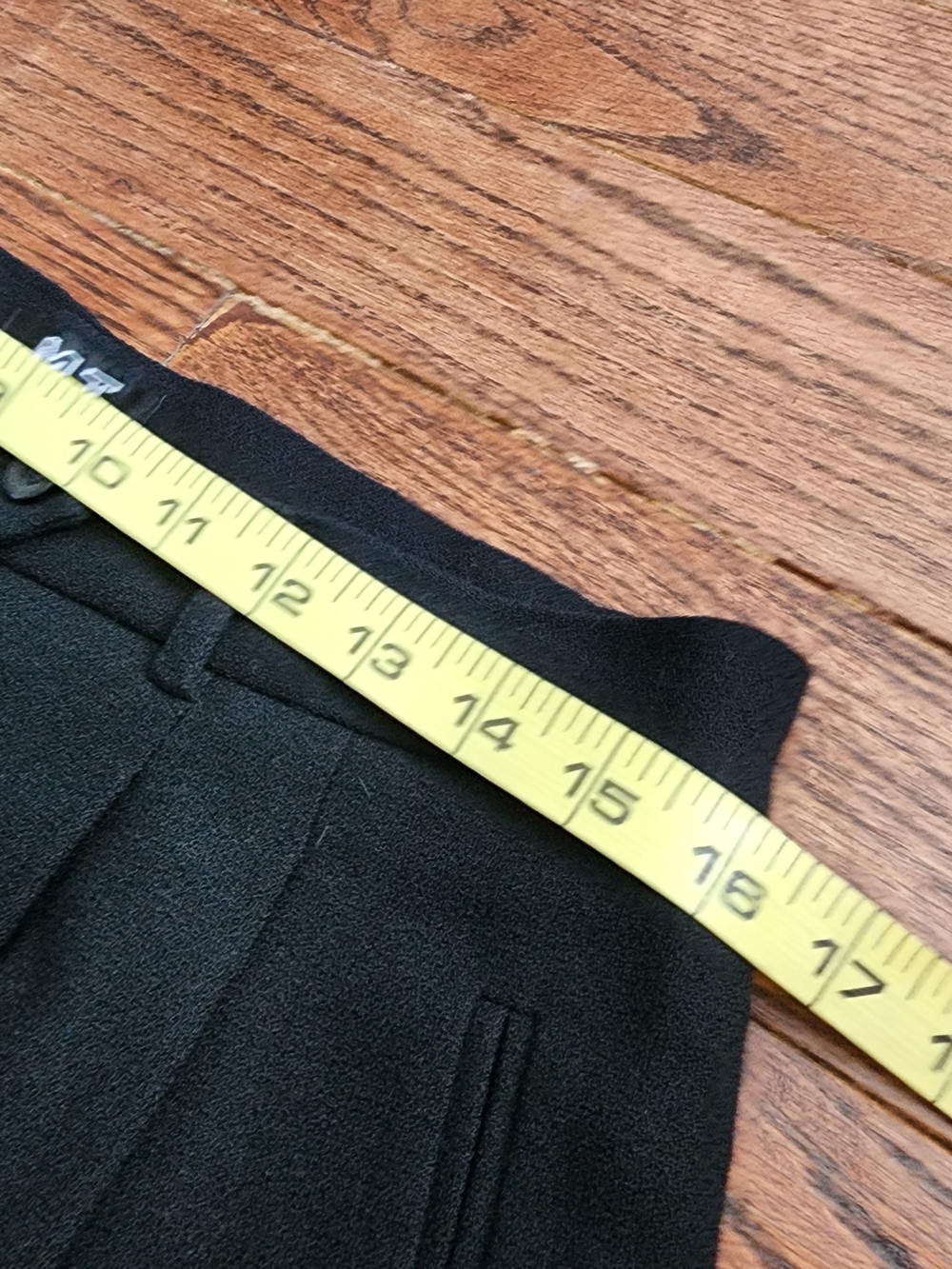 Vtg Morgan Taylor Studio Wool Trousers Corporate Goth Quiet Luxury Womens Sz 16 - Picture 5 of 12